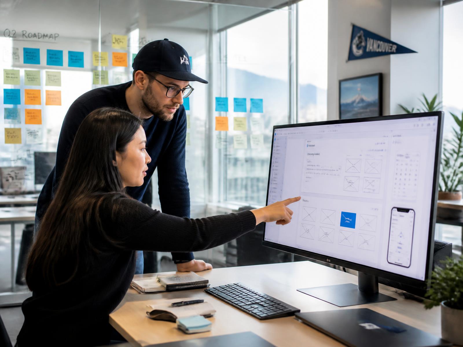 Équipe Pôle Digital concevant une plateforme numérique